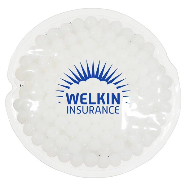 Medium White color option for Mini Round Aqua Pearls Hot/Cold Pack