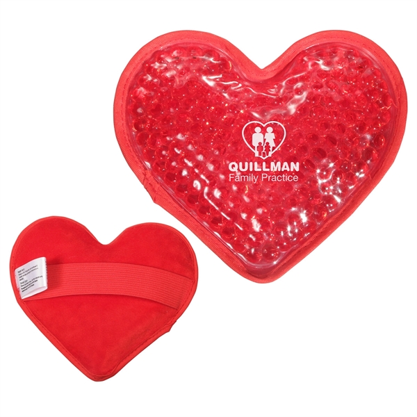 Medium Red color option for Plush Heart Aqua Pearls™ Hot/Cold Pack