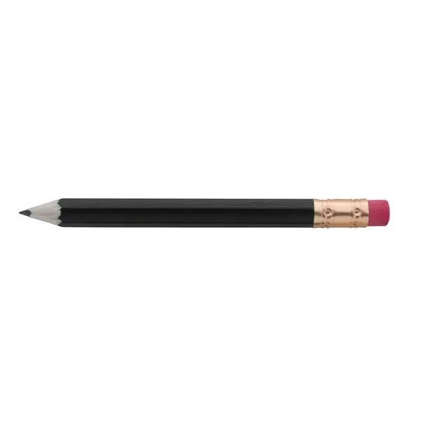 Black color option for Hex Golf Pencil With Eraser