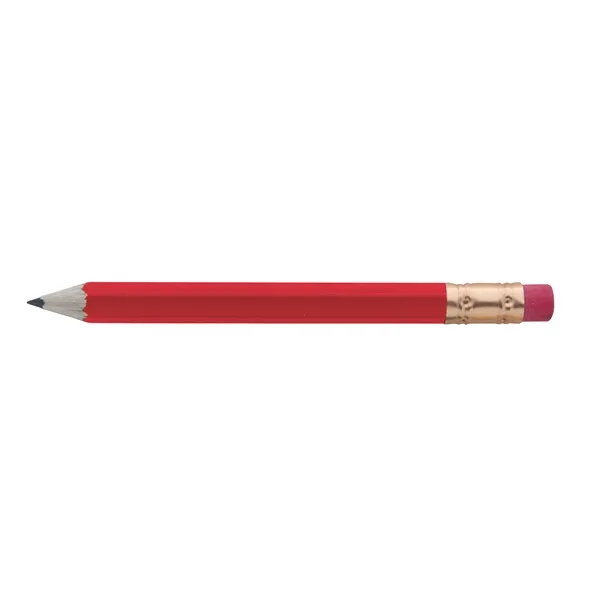 Red color option for Hex Golf Pencil With Eraser