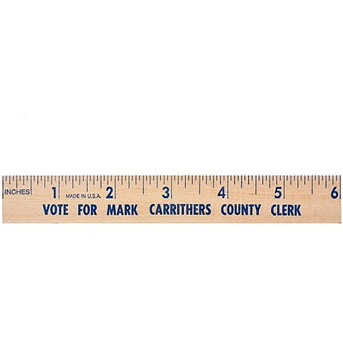 Main photo of 6" Natural Finish Flat Wood Ruler
