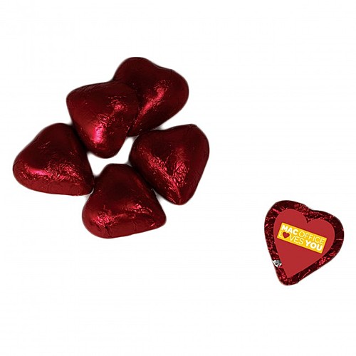 Photo of Individually Wrapped Chocolate Hearts