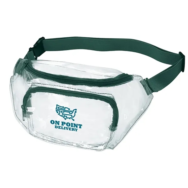 Clear / Forest Green color option for Clear Fanny Pack