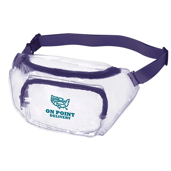 Clear / Purple color option for Clear Fanny Pack