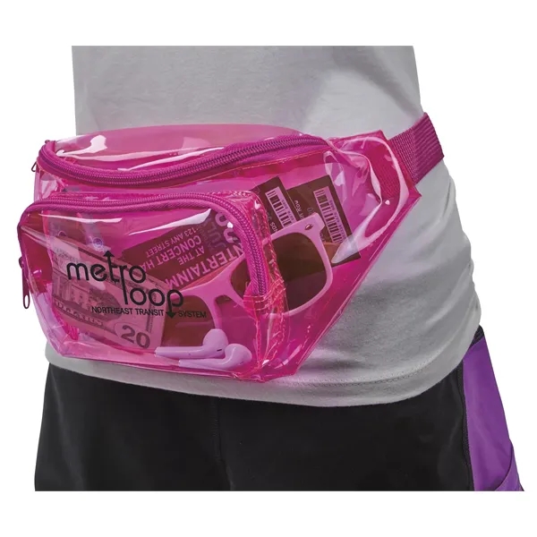 Pink color option for Translucent Color Fanny Pack