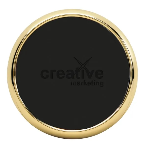 Black (Debossfoil Only) color option for Leather Coaster