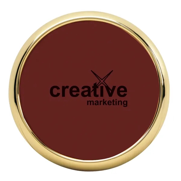 Burgundy color option for Leather Coaster