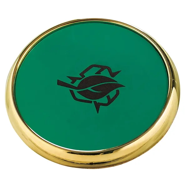 Green color option for Leather Coaster