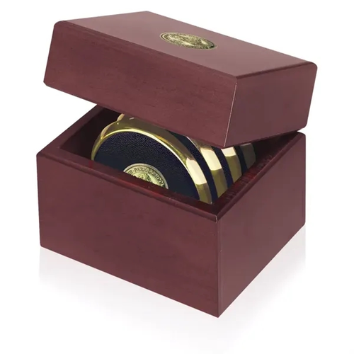 Photo of Four Coasters With Solid Cherry Chest