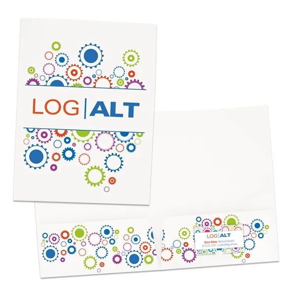 White color option for Full Color Paper Folder