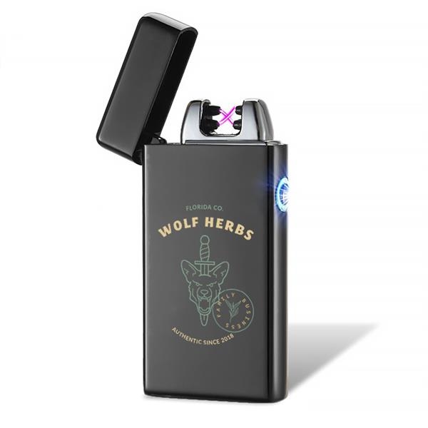Black color option for Custom Usb Plasma Arc Lighter