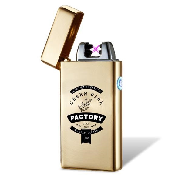 Gold color option for Custom Usb Plasma Arc Lighter