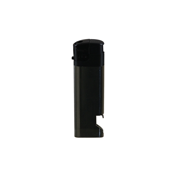 Black color option for Solid Electronic Lighter W/Bottle Opener