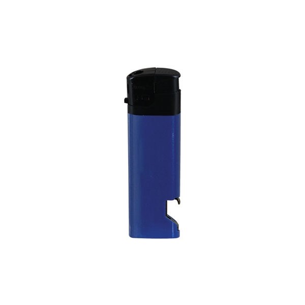 Blue color option for Solid Electronic Lighter W/Bottle Opener