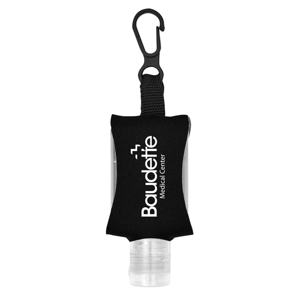 Black color option for .5 Oz. Hand Sanitizer With Eva Case And Clip
