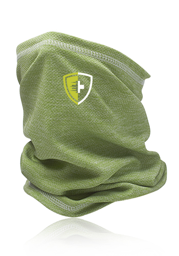 Green color option for Anti Microbial Heathered Neck Gaiter And Bandana