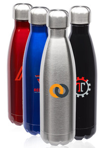 Photo of 17oz Stainless Steel Levian Cola Shaped Bottles
