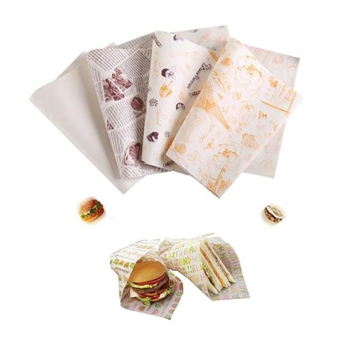Photo of Sandwich Hamburger Wrapper Paper Deli Wrapping Tissue