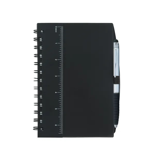 Main photo of 5” X 7” Ruler Notebook With Flags And Stylus Pen