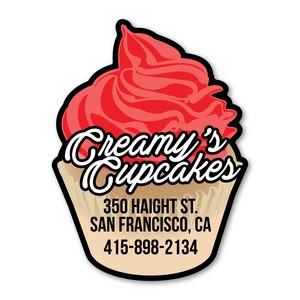 Photo of 3" X 4" Cupcake Magnet
