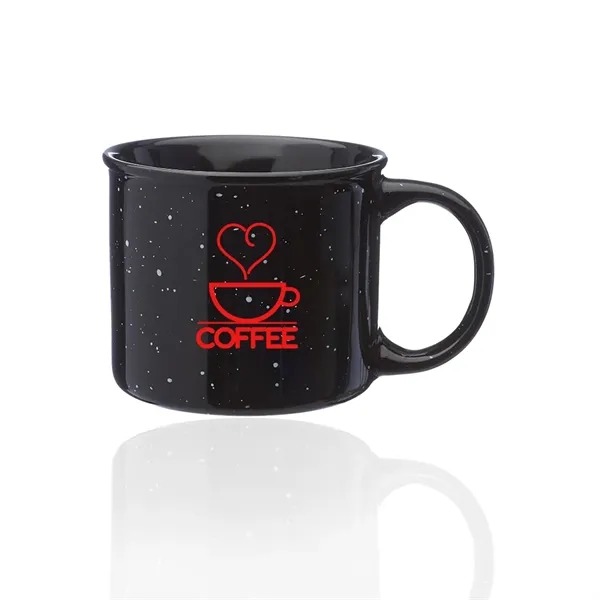 Black color option for 13 Oz. Ceramic Custom Campfire Coffee Mugs