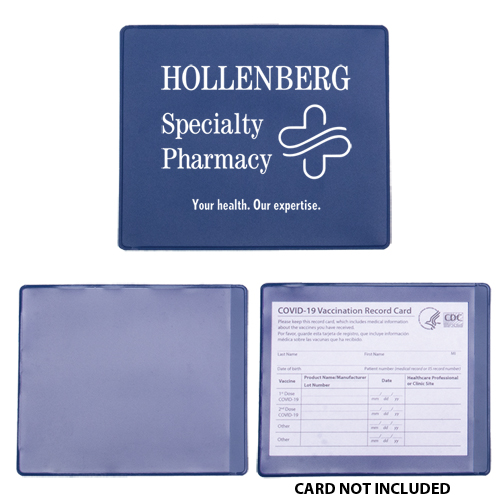 Blue color option for Covid 19 Vaccination Card Holder
