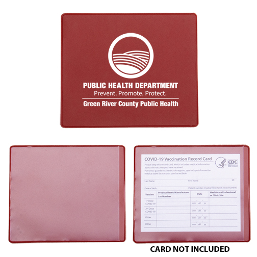 Maroon color option for Covid 19 Vaccination Card Holder