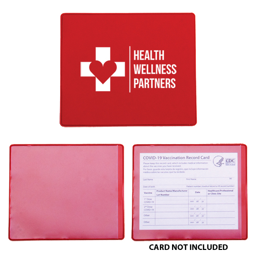 Red color option for Covid 19 Vaccination Card Holder