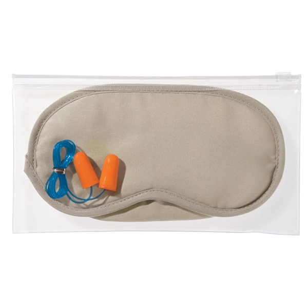 GRAY color option for Ear Plugs And Eye Mask Set