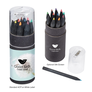 Photo of Blackwood 12 Piece Colored Pencil Set In Tube With Sharpener