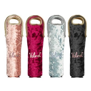 Photo of Wine Tote Velvet Neoprene Single