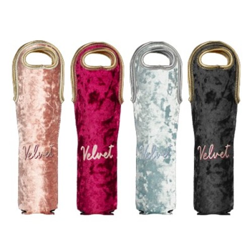 Photo of Wine Tote Velvet Neoprene Single