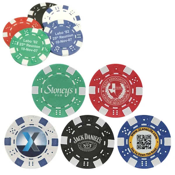 Green color option for 11.5 G Professional Clay Poker Chips