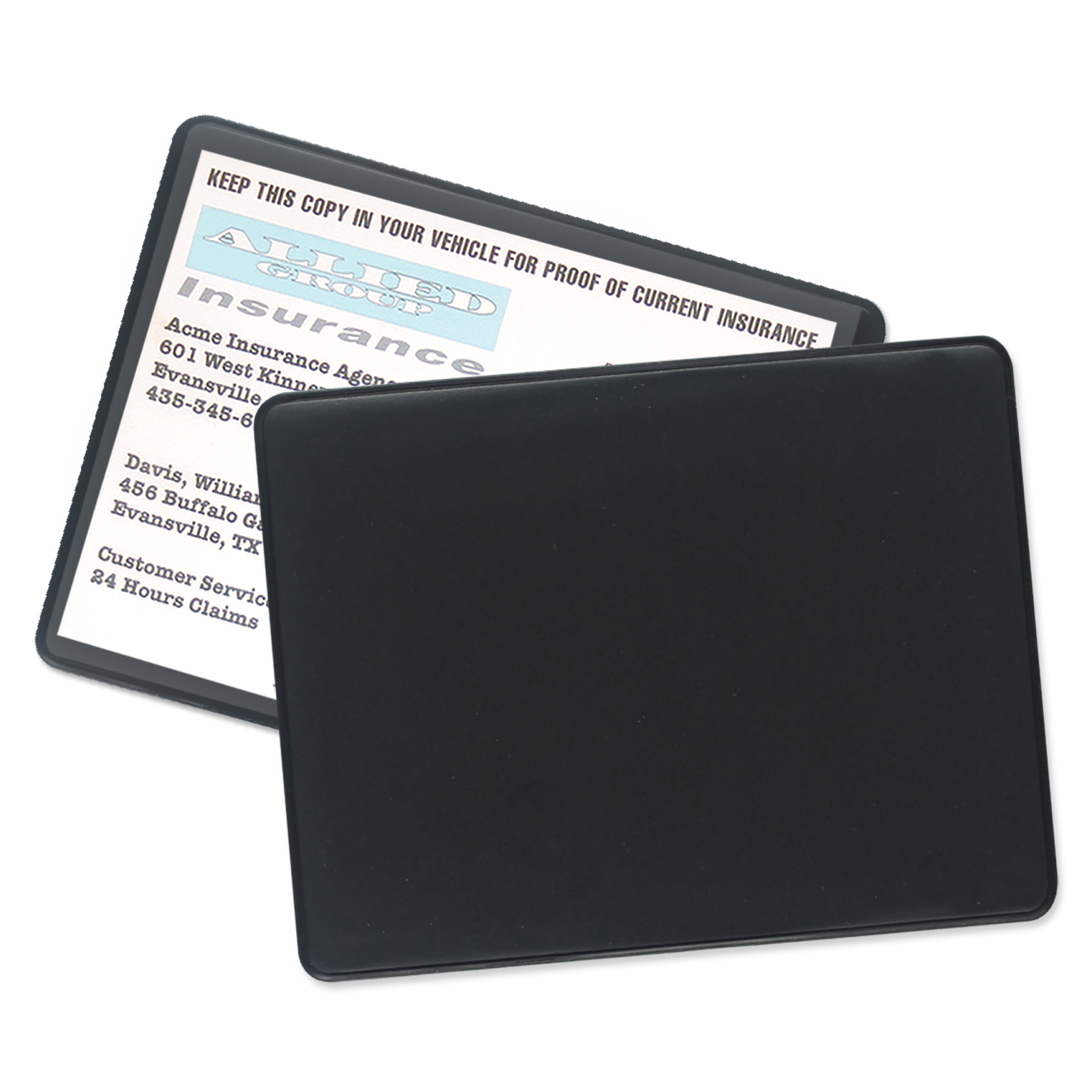 Black color option for Vaccination Card Holder