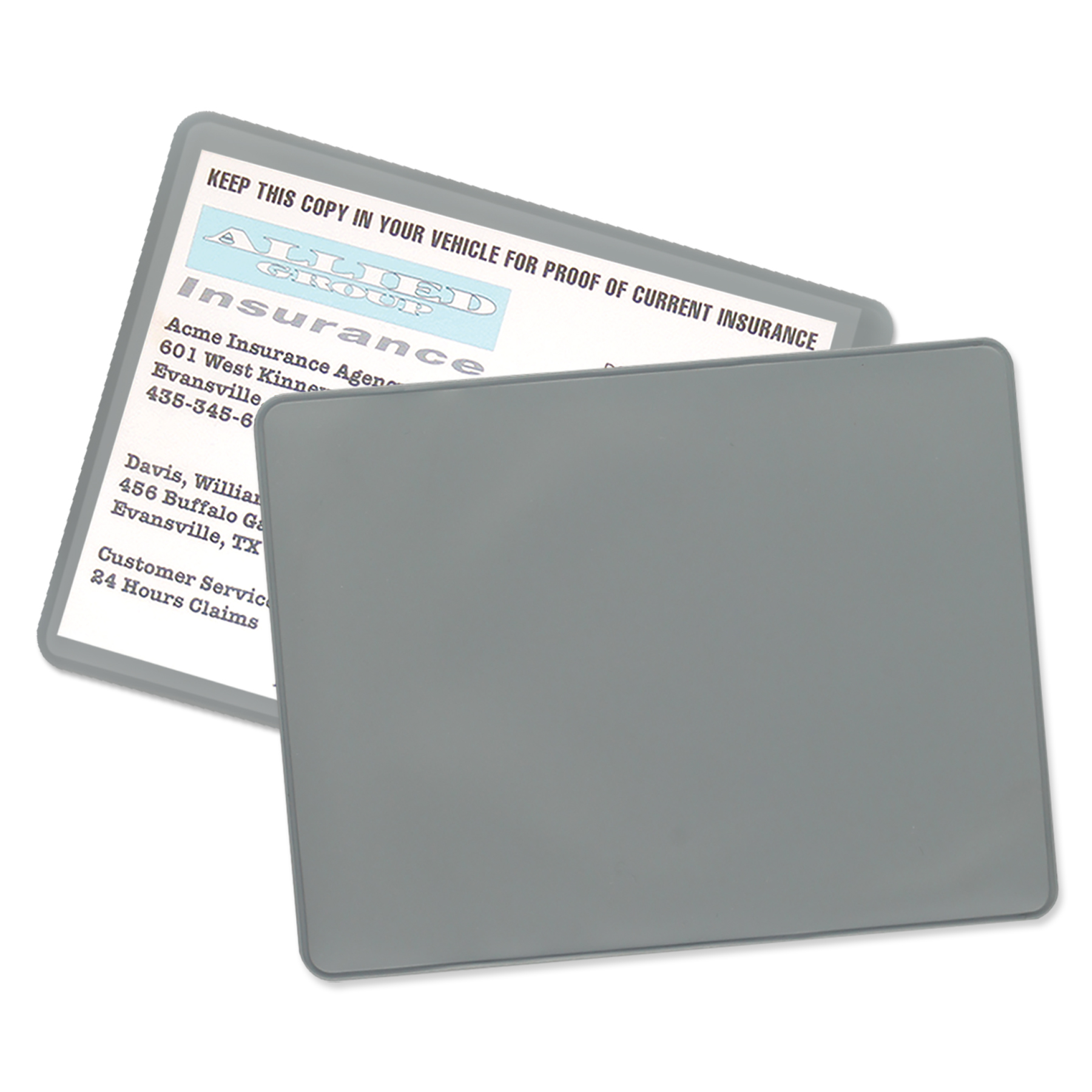 Gray   Pms Cool Gray 9 color option for Vaccination Card Holder