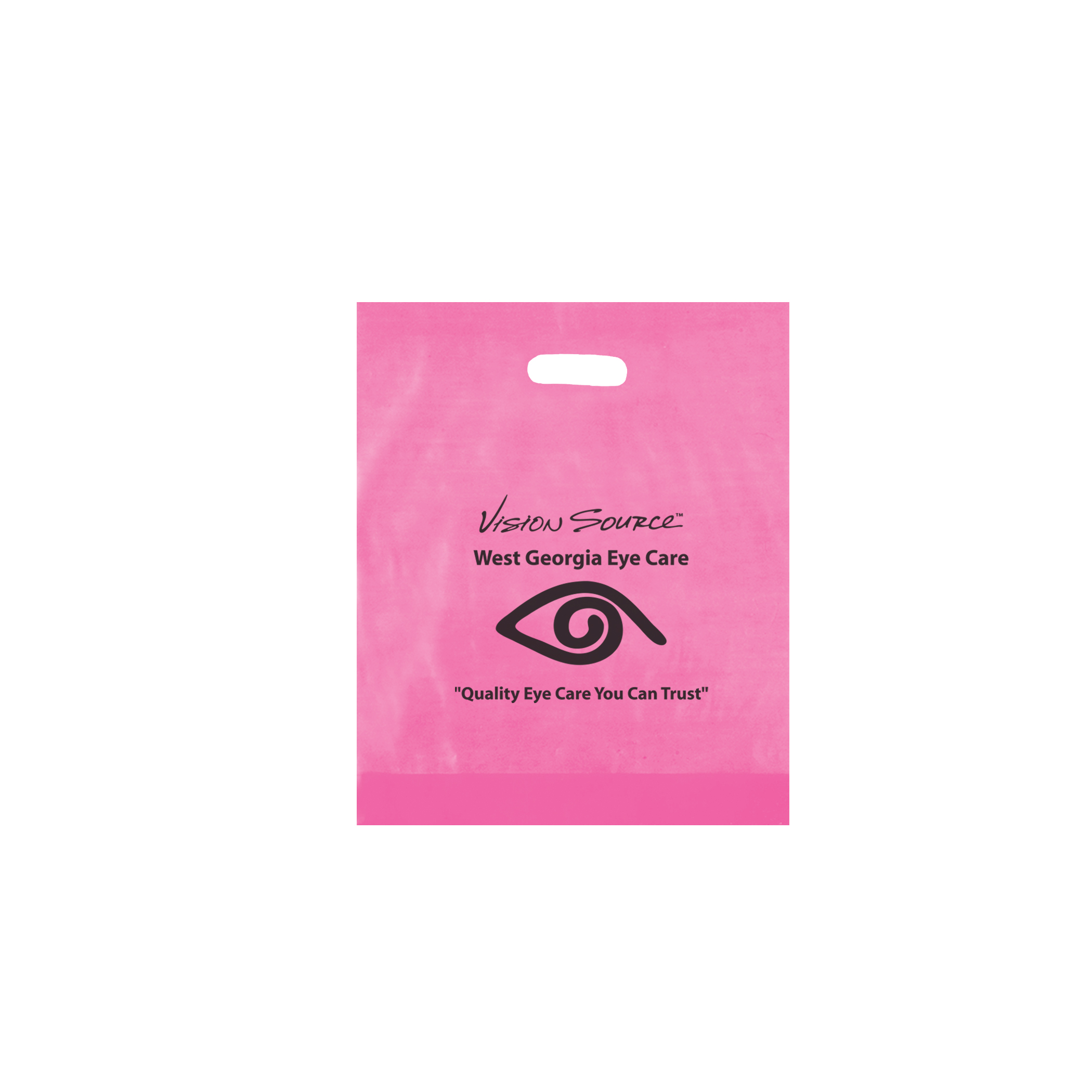 Pink color option for Frosted Die Cut Bag (12" X 15")