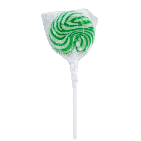 Lime color option for Swirl Lollipop With Round Label