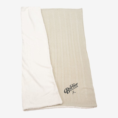 Photo of Field & Co.® Cable Knit Sherpa Blanket