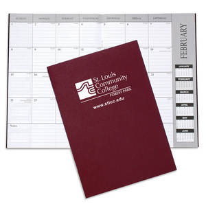 Photo of Academic Monthly Desk Planner Leatherette