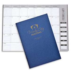 Photo of Leatherette Monthly Desk Planner