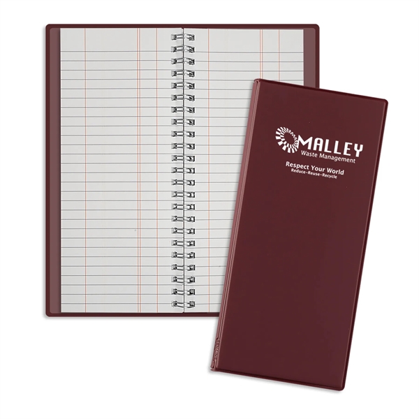 Burgundy Red color option for Wire O Flexible Tally Book
