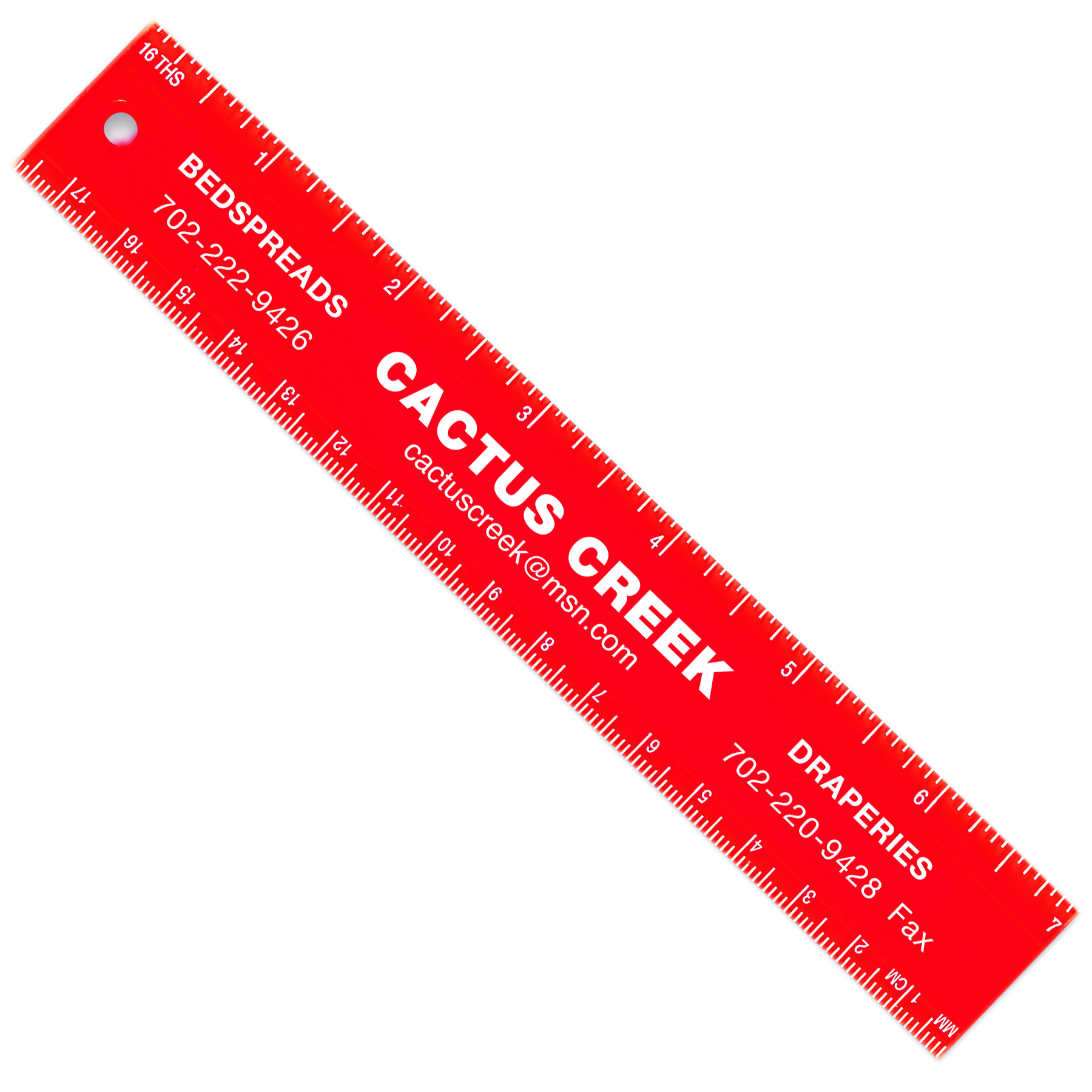 Red color option for 7 Inch Ruler