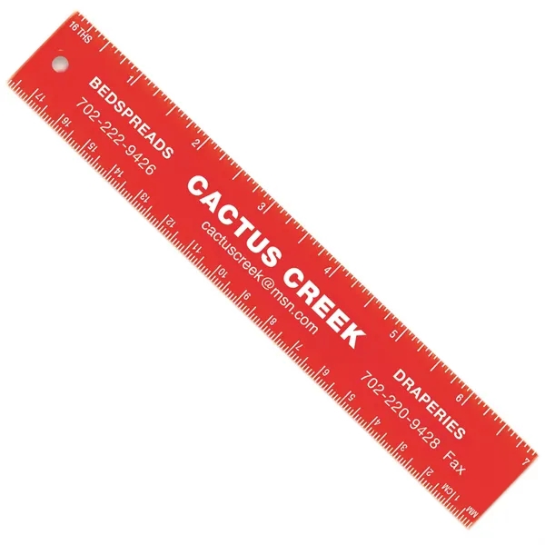 Translucent Red color option for 7 Inch Ruler