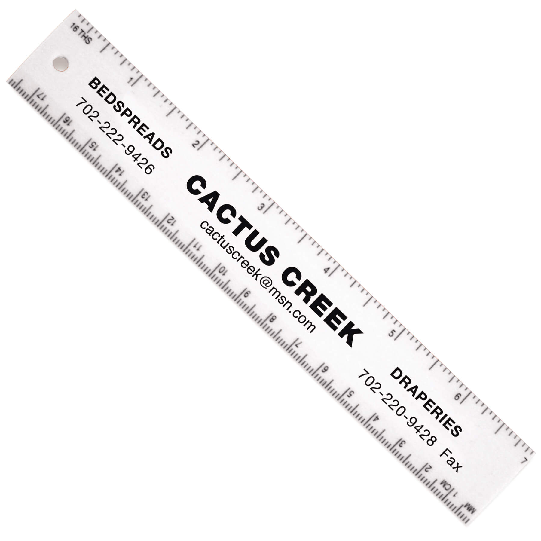 White color option for 7 Inch Ruler