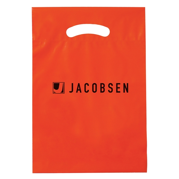 Orange color option for Fold Over Reinforced Die Cut Bag (9" X 13")