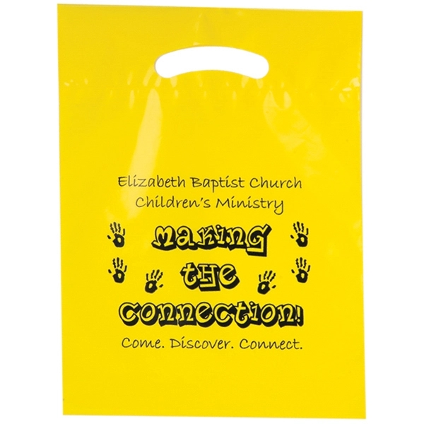 Yellow color option for Fold Over Reinforced Die Cut Bag (9" X 13")