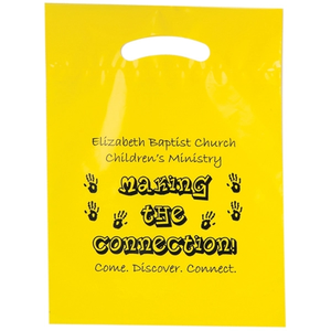 Photo of Fold Over Reinforced Die Cut Bag (9" X 13")