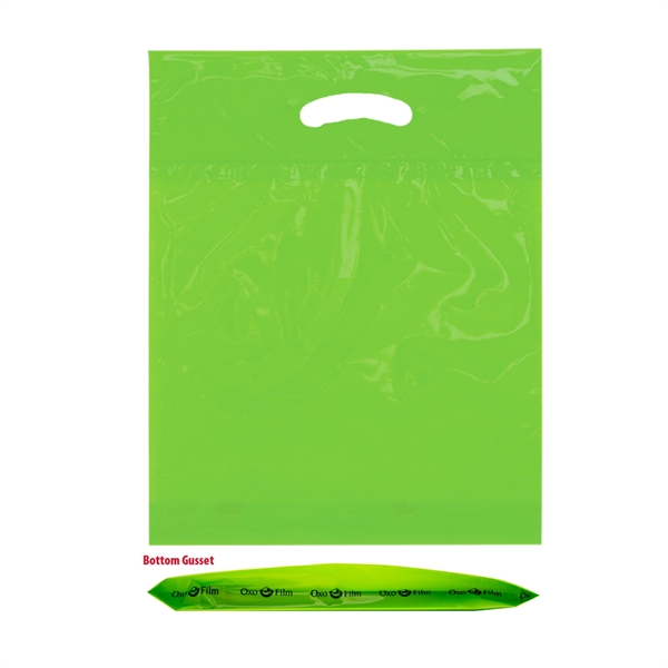 Lime color option for Oxo Reusable Fold Over Reinforced Die Cut Bag |15x18x3|