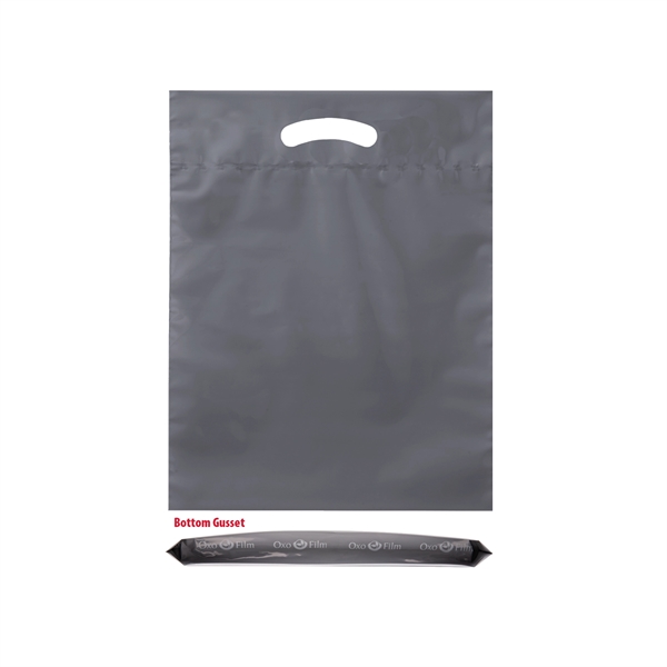 Gray color option for Oxo Reusable Fold Over Reinforced Die Cut Bag |12x16x3|
