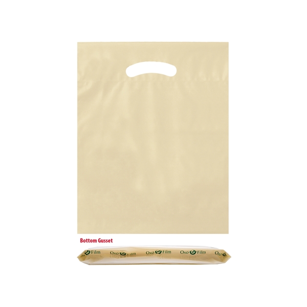 Ivory color option for Oxo Reusable Fold Over Reinforced Die Cut Bag |12x16x3|
